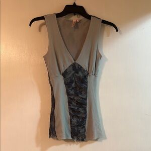 Sweet Pea Gray and Black Tank Top
